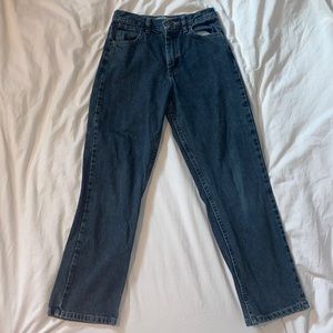 Dark grey straight leg jeans